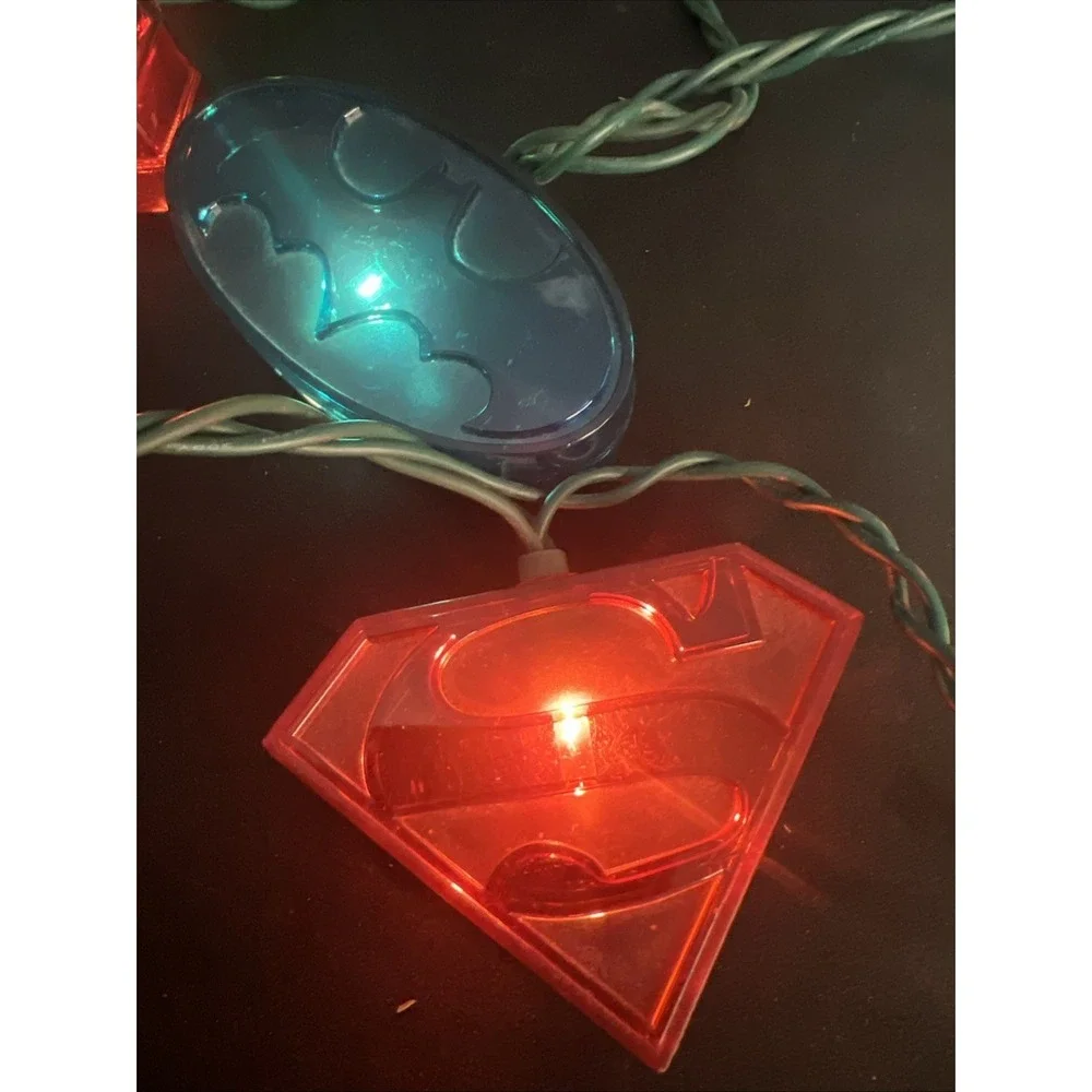 Justice League 10‎ Count String  Lights Green Lantern Batman  Superman Christmas